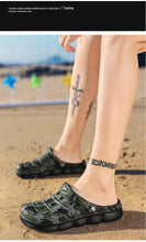 Load image into Gallery viewer, Men Causal Summer Sandals Garden Clogs Soft Memory Hospital Shoes Men Slip On Beach Water Sandals Anti-Skid Water Shoes Summer Garden Camouflage Men Walking Clogs