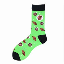 Load image into Gallery viewer, Men Cotton Socks Gradient Color Summer Style Long Wedding Sock Men Knee High Business Socks Man Socks Men's Ladies Novelty Bright Colorful Patterned Cotton Socks