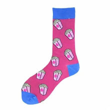 Load image into Gallery viewer, Men Cotton Socks Gradient Color Summer Style Long Wedding Sock Men Knee High Business Socks Man Socks Men's Ladies Novelty Bright Colorful Patterned Cotton Socks