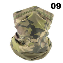 Load image into Gallery viewer, Men Cycling Magic Face Scarf Bandana Half Mask Neck Hiking Sports Ice Silk Sun Protection Fishing Bicycle Bike Headband Military Camo Face Shield Cycling Bandana Fishing Buffet Sport Headband Scarf Military Shamash Tactical Desert Keffiyeh