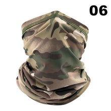 Load image into Gallery viewer, Men Cycling Magic Face Scarf Bandana Half Mask Neck Hiking Sports Ice Silk Sun Protection Fishing Bicycle Bike Headband Military Camo Face Shield Cycling Bandana Fishing Buffet Sport Headband Scarf Military Shamash Tactical Desert Keffiyeh