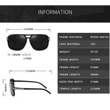 Load image into Gallery viewer, Men Elegant Cool Square Style Fashion Polarized Sunglasses Driving Vintage Design UV400 Sun Glasses