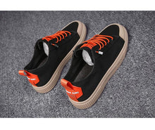 Load image into Gallery viewer, Men Elegant Flat Shoes New Canvas Comfortable Mens Shoes Fashion Sneakers Casual Design Sneakers Comfortable Outdoor Sport Walking Fashion Sneakers
