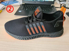 Load image into Gallery viewer, Men Fashion Sneakers Breathable Casual Shoes Orange Sole Mesh Lightweight Trainers Walking Running Tennis Gym Shoes For Mens Non Slip Sport Sneakers