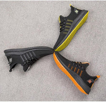 Load image into Gallery viewer, Men Fashion Sneakers Breathable Casual Shoes Orange Sole Mesh Lightweight Trainers Walking Running Tennis Gym Shoes For Mens Non Slip Sport Sneakers