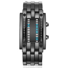 Load image into Gallery viewer, Men LED Light Stainless Steel Sports Watch