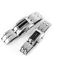 Load image into Gallery viewer, Men LED Light Stainless Steel Sports Watch