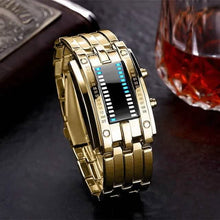 Load image into Gallery viewer, Men LED Light Stainless Steel Sports Watch