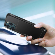 Load image into Gallery viewer, Men Luxury Wallet Card Holder Slot Phone Case For iPhone 13 Pro 12 Pro Max Business Phone Card Holder Bumper Cover Storage Case Compatible With iPhone