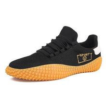 Load image into Gallery viewer, Men's Black Sneakers Mesh Breathable Shoes Male Fashion Black Athletic Footwear Flat Casual Walking Shoes Breathable Casual Shoes Couple Fashion Lace Up Mens Sneakers