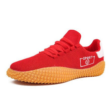 Load image into Gallery viewer, Men's Black Sneakers Mesh Breathable Shoes Male Fashion Black Athletic Footwear Flat Casual Walking Shoes Breathable Casual Shoes Couple Fashion Lace Up Mens Sneakers