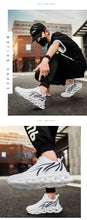 Load image into Gallery viewer, Men's Flame Printed Sneakers Flying Weave Sports Comfortable Running Outdoor Men Athletic Shoes Breathable Casual Sports High Quality Sport Design Sneaker