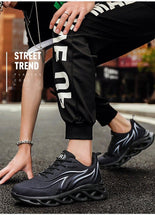 Load image into Gallery viewer, Men's Flame Printed Sneakers Flying Weave Sports Comfortable Running Outdoor Men Athletic Shoes Breathable Casual Sports High Quality Sport Design Sneaker