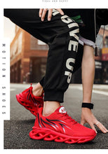 Load image into Gallery viewer, Men's Flame Printed Sneakers Flying Weave Sports Comfortable Running Outdoor Men Athletic Shoes Breathable Casual Sports High Quality Sport Design Sneaker