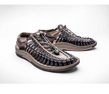 Load image into Gallery viewer, Men's High-Quality Hand-Woven Espadrilles Outdoor Summer Sandals Soft Non-slip Hiking Beach Platform Sandals Summer Strap Anti-Skidding Walking Water Shoes Comfortable Athletic Espadrilles For Beach