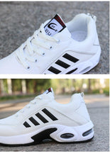 Load image into Gallery viewer, Men's Leather Autumn Shoes Casual Sneakers Tennis Fashion White Trainers Sneakers Casual Leather Fashion Sneakers Breathable Sports Running Sneakers