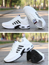 Load image into Gallery viewer, Men's Leather Autumn Shoes Casual Sneakers Tennis Fashion White Trainers Sneakers Casual Leather Fashion Sneakers Breathable Sports Running Sneakers