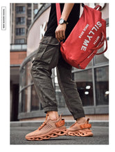 Load image into Gallery viewer, Men's Luxury Sneakers Autumn Mens Casual Shoes Lace-Up Breathable Light Running Tenis Shoes Modern Sneakers Breathable Black Trendy Sneakers