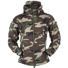Load image into Gallery viewer, Men's Outdoor Soft Fleece Jacket Men's And Women's Jacket Unique Jackets For Men Windproof Waterproof Breathable Jacket Thermal Hooded Tactical Jacket Outdoor Camouflage Fleece Hooded Coat