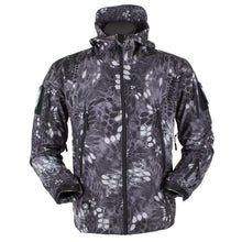 Load image into Gallery viewer, Men's Outdoor Soft Fleece Jacket Men's And Women's Jacket Unique Jackets For Men Windproof Waterproof Breathable Jacket Thermal Hooded Tactical Jacket Outdoor Camouflage Fleece Hooded Coat