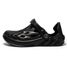 Load image into Gallery viewer, Men's Sandals Summer Hole Shoes Rubber Garden Shoes Black Beach Flat Sandals Beach Slippers Pool Water Sandals With Comfortable Arch Support Summer House Slippers Lightweight Sandals
