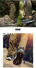 Load image into Gallery viewer, Men's Sports Hiking Shoes Low-Top Breathable Non-Slip Wear-Resistant Outdoor Leisure Sports Shoes Men Leather Non-Slip Sneakers Lightweight Low Top For Outdoor Trailing Walking Shoes