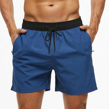 Load image into Gallery viewer, Men's Stretch Swim Trunks Quick Dry Beach Shorts With Zipper Pockets and Mesh Lining Men's Swim Trunks Quick Dry Beach Shorts with Pockets Swimsuits for Men