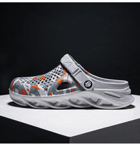 Load image into Gallery viewer, Men's Summer Hole Shoes Rubber Soft-Soled Garden Shoes Outdoor Non-Slip Camouflage Sandals Clogs Garden Shoes Unisex Yard Slip On Shoes For Men