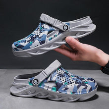 Load image into Gallery viewer, Men's Summer Hole Shoes Rubber Soft-Soled Garden Shoes Outdoor Non-Slip Camouflage Sandals Clogs Garden Shoes Unisex Yard Slip On Shoes For Men