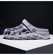 Load image into Gallery viewer, Men's Summer Hole Shoes Rubber Soft-Soled Garden Shoes Outdoor Non-Slip Camouflage Sandals Clogs Garden Shoes Unisex Yard Slip On Shoes For Men