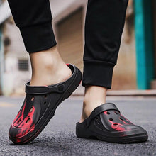 Load image into Gallery viewer, Men's Summer Hole Shoes Soft Rubber Lightweight Garden Clogs Couples Arch Support Clogs Garden Shoes Slip-on Outdoor Beach Slippers Mixed Colors Sandals