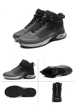 Load image into Gallery viewer, Men's Warm Boots Plush Snow Boots Outdoor Non-Slip Hiking Boots High Top Waterproof Sports Men's Winter Boots Snow Boots Warm Lined Non Slip Leather Shoes