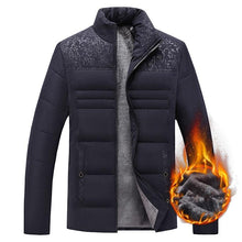 Load image into Gallery viewer, Men's Warm Winter Jacket Men's Casual Jacket Spring Autumn Fashion Jacket Comfortable Warm Thick Padded Jacket For Men Outdoor Adventure Jacket