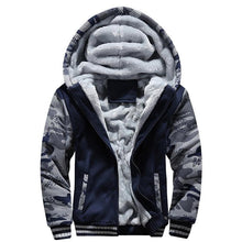 Load image into Gallery viewer, Men's Winter Jacket Camouflage Thick Warm Jackets Hooded Long Sleeve Jacket Man Casual Hoodies Men Winter Sweatshirt Warm Soft Jacket Men's Clothing Heavyweight Jacket Ideal Gift For Friends