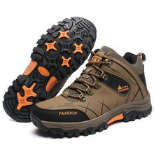 Load image into Gallery viewer, Men's Winter Snow Boots Waterproof Leather Sports Super Warm Men's Boots Outdoor Hiking Boots Work Travel Shoes Trail Climbing Shoes Lace Up Anti-Slip Waterproof Working Outdoor Boots