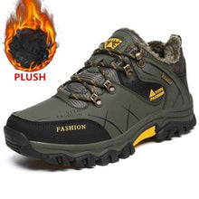 Load image into Gallery viewer, Men's Winter Snow Boots Waterproof Leather Sports Super Warm Men's Boots Outdoor Hiking Boots Work Travel Shoes Trail Climbing Shoes Lace Up Anti-Slip Waterproof Working Outdoor Boots
