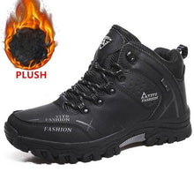 Load image into Gallery viewer, Men's Winter Snow Boots Waterproof Leather Sports Super Warm Men's Boots Outdoor Hiking Boots Work Travel Shoes Trail Climbing Shoes Lace Up Anti-Slip Waterproof Working Outdoor Boots