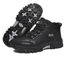 Load image into Gallery viewer, Men's Winter Snow Boots Waterproof Leather Sports Super Warm Men's Boots Outdoor Hiking Boots Work Travel Shoes Trail Climbing Shoes Lace Up Anti-Slip Waterproof Working Outdoor Boots