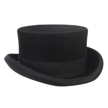 Load image into Gallery viewer, Men Simple Classic Wool Hat For Men/Women New Pork Pie Hat Men's Porkpie Breathable Hats Flat Top Men's Fedora Hat Party Costume Fedoras Black Hats