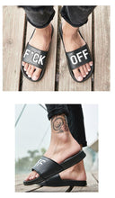 Load image into Gallery viewer, Men Slippers Unisex Bathroom Home Slides Male Couple Beach Sandals Fashion House Shoes Non-slip Flip Flops Mens Bathroom Pool Non-Slip Quick Drying Fashion Slippers