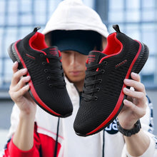 Load image into Gallery viewer, Men Sport Lightweight Running Sneakers Walking Casual Breathable Shoes Non-Slip Comfortable Black Fashion Men Casual Shoes Running Walking Sneakers