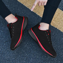 Load image into Gallery viewer, Men Sport Lightweight Running Sneakers Walking Casual Breathable Shoes Non-Slip Comfortable Black Fashion Men Casual Shoes Running Walking Sneakers