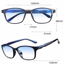 Load image into Gallery viewer, Men Stylish And Luxury Anti Blue Rays Eyeglasses Reading Eye Protection Glasses Antifatigue Computer Eyewear With Diopter +1.5 +2.0 +2.5 +3.0 +3.5 +4.0