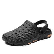 Load image into Gallery viewer, Men Summer Hole Shoes Rubber Plastic Unisex Garden Shoes Beach Flat Men Sandals Outdoor Indoor Slippers Lightweight Sandals Garden Clogs Hiking Shoes Water Beach Shoes