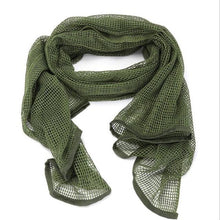 Load image into Gallery viewer, Men Tactical Military Keffiyeh Net Mesh Neck Scarf Shemagh Head Wrap Face Scarf Bandana Outfit Headband Black Motorcycle Balaclava Winter Sport Fishing Fleece Neck Warmer Windproof Dustproof Face Mask Scarf Men Hunting Skis Hiking