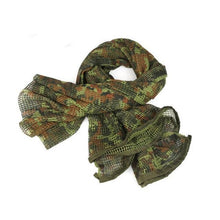 Load image into Gallery viewer, Men Tactical Military Keffiyeh Net Mesh Neck Scarf Shemagh Head Wrap Face Scarf Bandana Outfit Headband Black Motorcycle Balaclava Winter Sport Fishing Fleece Neck Warmer Windproof Dustproof Face Mask Scarf Men Hunting Skis Hiking