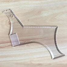 Load image into Gallery viewer, Men Transparent Modern Beard Shaping Tool Lightweight And Flexible Fits All-In-One Styling Beard Comb