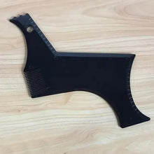 Load image into Gallery viewer, Men Transparent Modern Beard Shaping Tool Lightweight And Flexible Fits All-In-One Styling Beard Comb