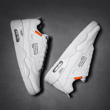 Load image into Gallery viewer, Men White Casual Leather Fashion Sneakers Breathable Sports Running Shoes Leather Running Sport Air Cushion Outdoor Training Sneakers High Quality Design