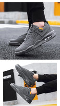 Load image into Gallery viewer, Men White Casual Leather Fashion Sneakers Breathable Sports Running Shoes Leather Running Sport Air Cushion Outdoor Training Sneakers High Quality Design